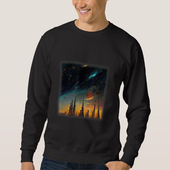 Sudadera Space City Artwork (Anverso)