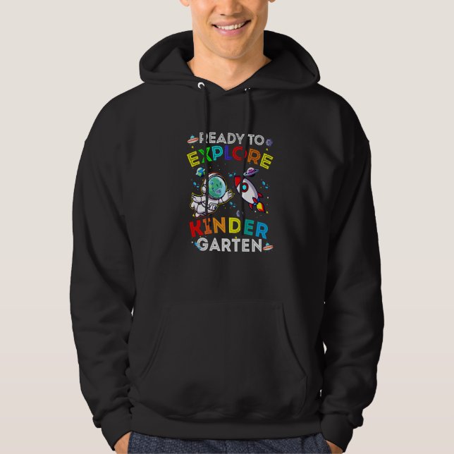Sudadera Space Dino Dinosaur Astronaut Ready To Explore Kin (Anverso)