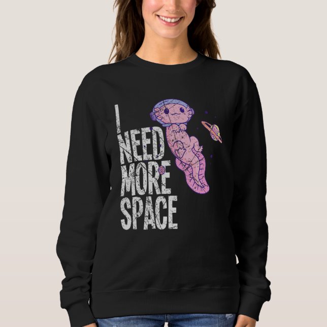 Sudadera Space Galaxy Flying Axolotl Spacesuit Salamander S (Anverso)