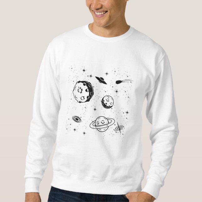 Sudadera Space Lover Adult Astronomy Hobby Outer Space (Anverso)