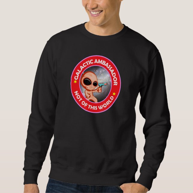 Sudadera Space Martian Alien Galaxy Visitor From Out of thi (Anverso)