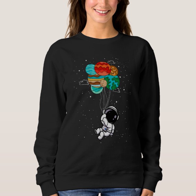 Sudadera Spaceman  Space Astronaut Solar System Girls Boys (Anverso)