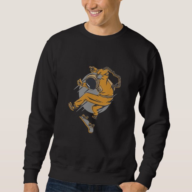 Sudadera spaceman space skateboard skateboarding skate (Anverso)