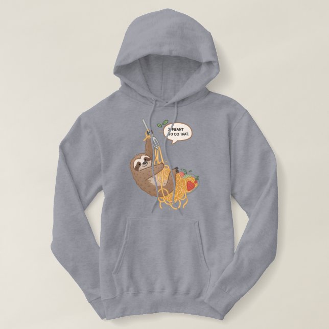 Sudadera Spaghetti Sloth Sloth | "Quería Hacer Eso. (Diseño del anverso)