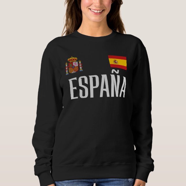 Sudadera Spain Flag Espana Football Soccer Fan Men Women Ki (Anverso)