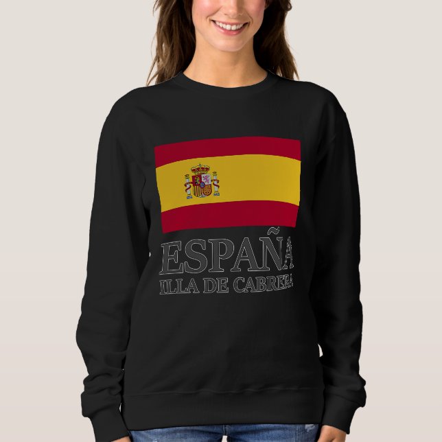 Sudadera Spain Illa De Cabrera Flag Travel Europe Holiday (Anverso)