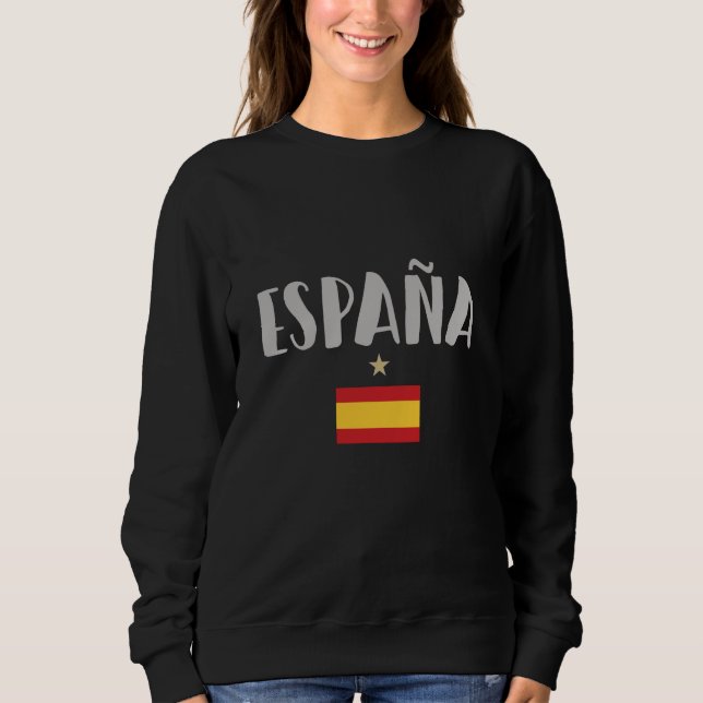 Sudadera Spain Soccer Football Fan Shirt Flag (Anverso)