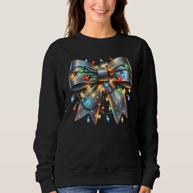 Sudadera Sparkling Bow con luces Navidades (Anverso)