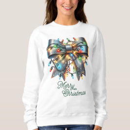 Sudadera Sparkling Bow con luces Navidades