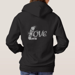 Sudadera Sparkling Love Crystal Hoodie