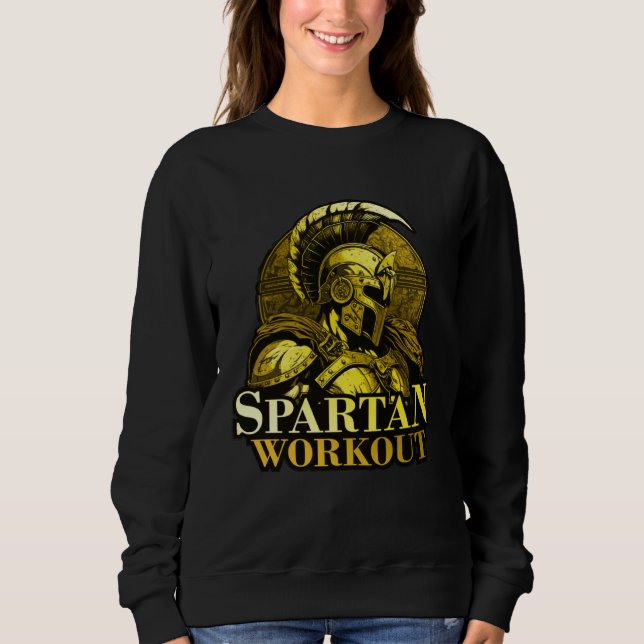 Sudadera Spartan Workout Greek Gladiator Gym Sparta Mytholo (Anverso)