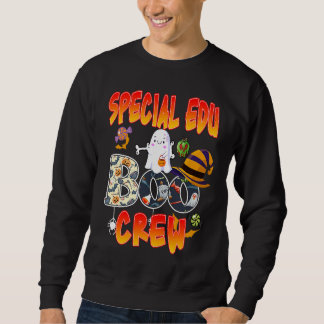 Sudadera Special Edu Boo Crew Halloween  Ghost Teaching