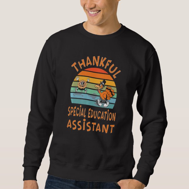Sudadera Special Education Assistant Job  Thanksgiving (Anverso)