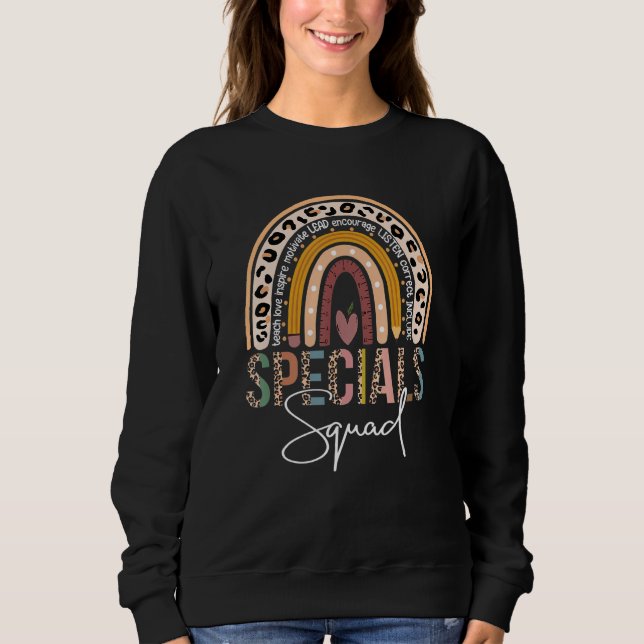 Sudadera Specials Squad, Co-Curricular Teachers Team Leopar (Anverso)