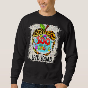 Sudadera Sped Squad Feliz 100° Día De La Escuela Enfrentada