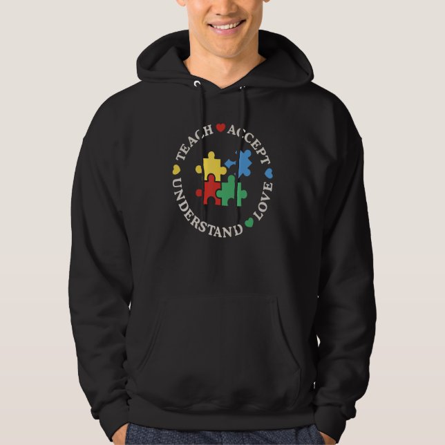Sudadera SPED Teacher Teach Accept Love Understand Special  (Anverso)