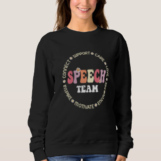 Sudadera Speech Language Pathologist Therapy Groovy Speech 