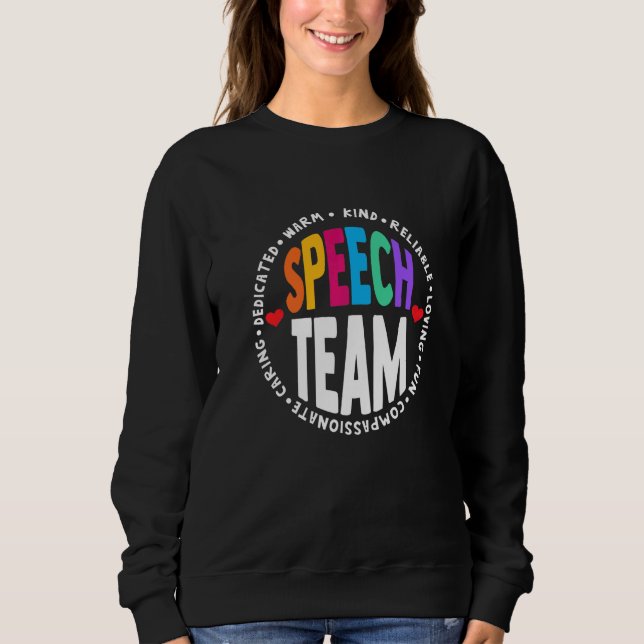 Sudadera Speech Language Pathologist Therapy SLP Squad Spee (Anverso)