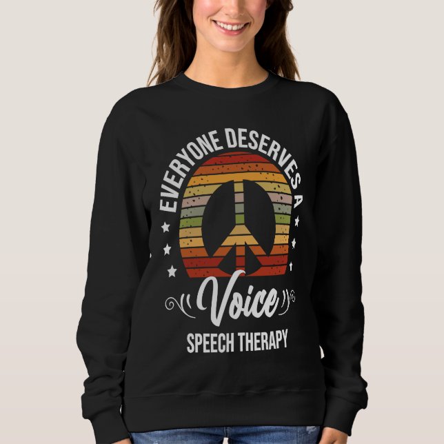 Sudadera Speech Therapy Speech Language Pathologist SLP (Anverso)