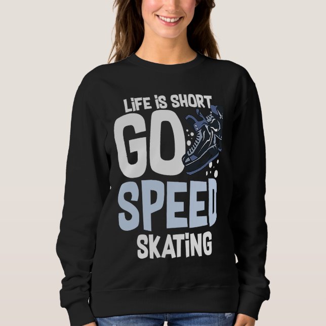 Sudadera Speed Skating Skates Short Track Skater Workout Tr (Anverso)