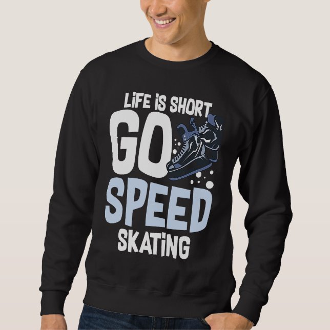 Sudadera Speed Skating Skates Short Track Skater Workout Tr (Anverso)