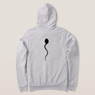 Sudadera Sperm on my hoodie! Long sleeve zippered Hoodie.