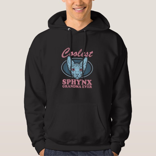 Sudadera Sphynx Cat Abuela Dueño de Gato sin Cabello Sfinx  (Anverso)