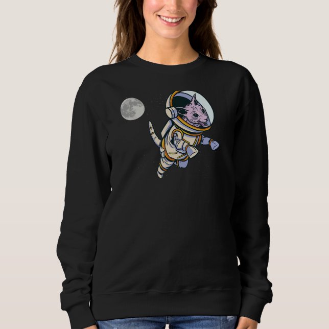 Sudadera Sphynx Cat Astronaut Space Cat Spacial Style (Anverso)