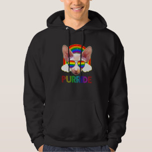 Sudadera Sphynx Cat Gay Prige Lgbt Banda Arcoiris Gafas De 