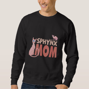 Sudadera Sphynx Mom Cat Madre Madre Madre Gatos sin pelo Ga