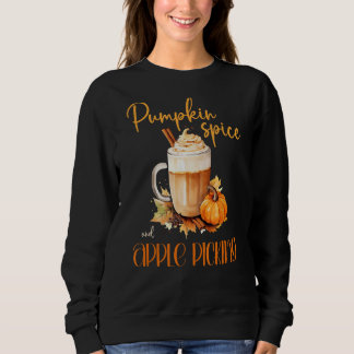 Sudadera Spice de calabaza y Apple Picking lindo otoño rúst