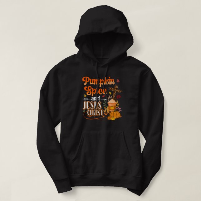 Sudadera Spice de calabaza y el café de la caída de Jesucri (Diseño del anverso)