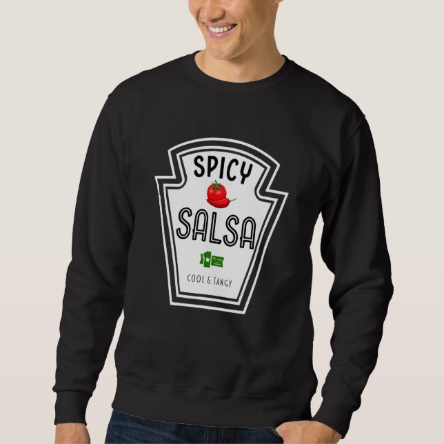 Sudadera Spicy Salsa Group Condiment Team Halloween Costume (Anverso)