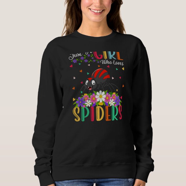 Sudadera Spider Es Sólo Un Chica Que Ama Las Arañas (Anverso)