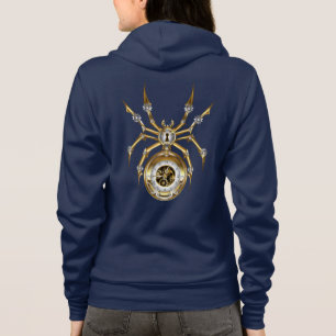 Sudadera Spider Steampunk sobre fondo morado
