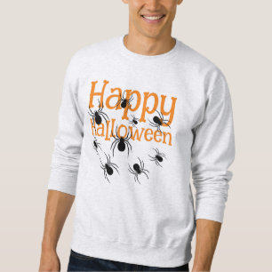 Sudadera Spiders Happy Halloween Black and Naranja T-Shirt