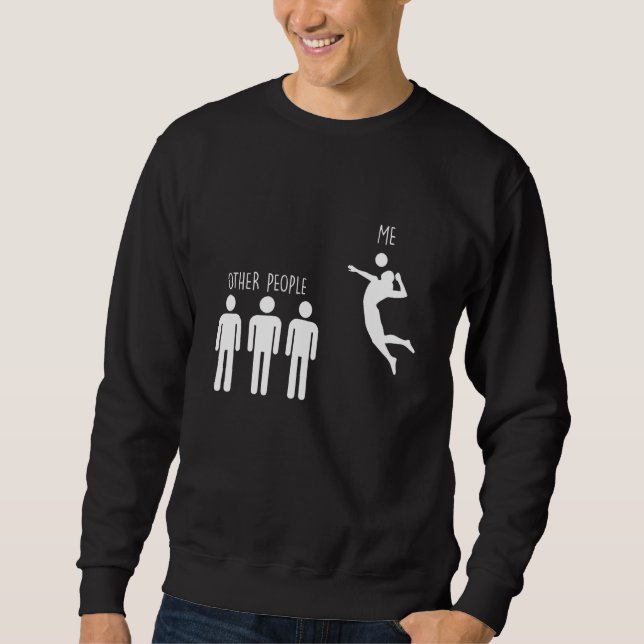 Sudadera Spike Otros Jugador De Voleibol (Anverso)