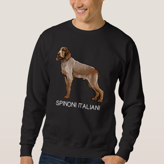 Sudadera Spinoni Italiani Perro Loco (Anverso)