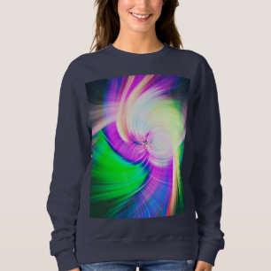 Sudadera SPIRALFLUO - Fractal Psicodélico Colorido Moderno