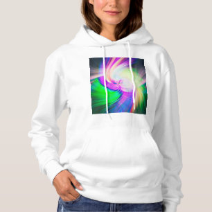 Sudadera SPIRALFLUO - Fractal Psicodélico Colorido Moderno 