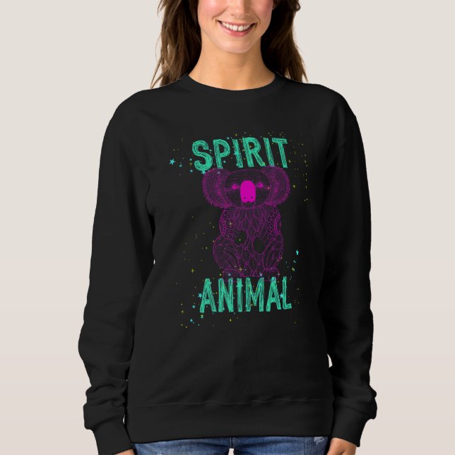 Sudadera Spirit Animal Koala Lover Pink Animals Comfort Cut (Anverso)