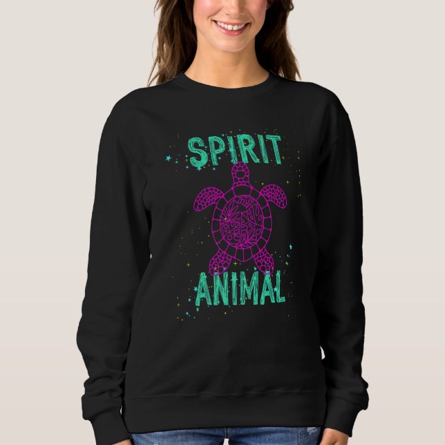 Sudadera Spirit Animal Sea Turtle Lover Animals Comfort Cut (Anverso)