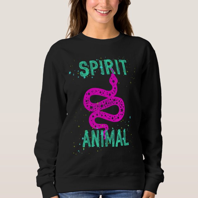 Sudadera Spirit Animal Snake Lover Pink Animals Comfort Cut (Anverso)