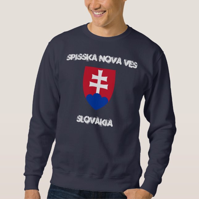 Sudadera Spisska Nova Ves, Eslovaquia con escudo de armas (Anverso)