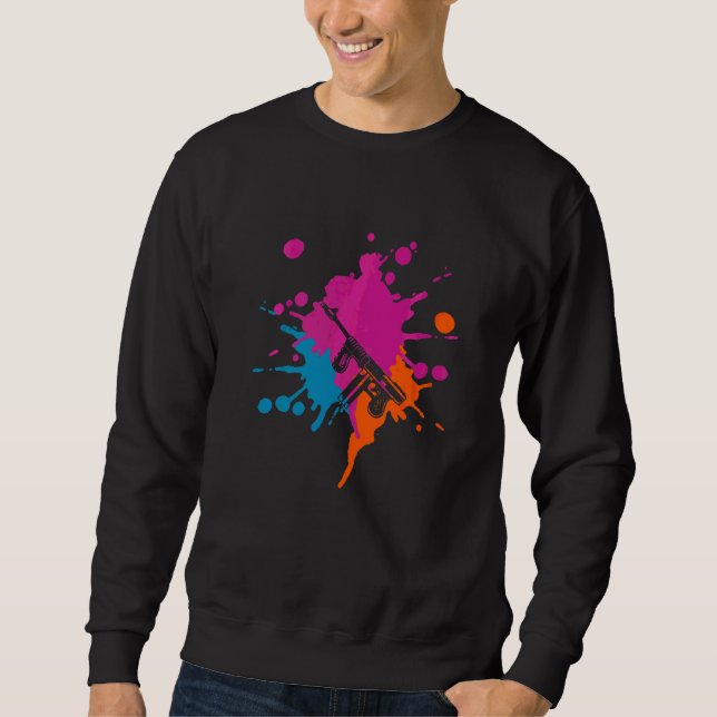 Sudadera Splash colorido sobre la sonrisa (Anverso)