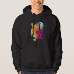 Sudadera Splash Wolf Watercolor Vida Silvestre Cañón de per