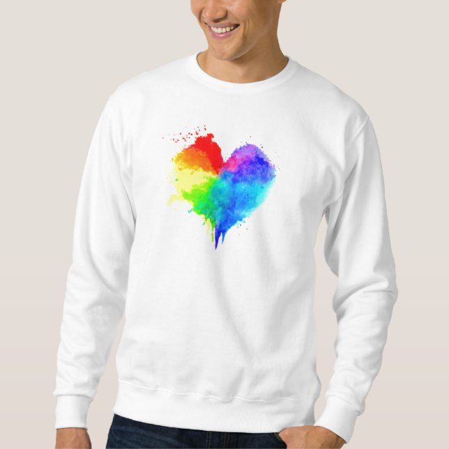 Sudadera Splatter Heart Sweatshirt (Anverso)