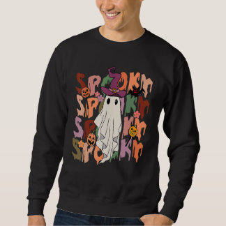 Sudadera Spooky Ghost Costume Witch Groovy Vibes Hippie Hal