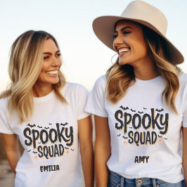 Sudadera Spooky Halloween Custom Name Shirt for Friends