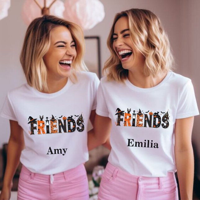 Sudadera Spooky Halloween Friends Nombre gráfico Sweatshirt (Subido por el creador)